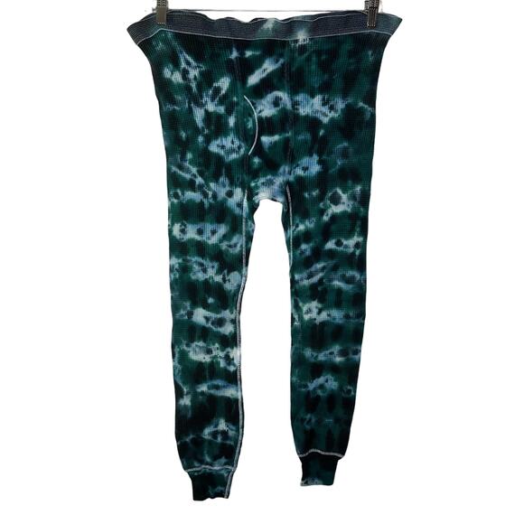 Vintage‎ J.E. Morgan Working Long Johns Men's Large 40 Tie Dye Green Ski Winter - Picture 1 of 5